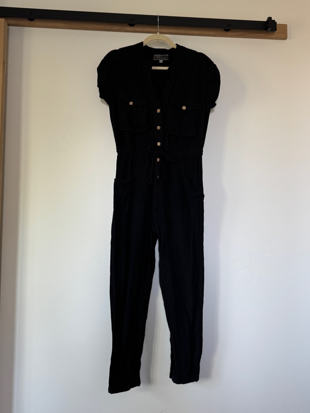 Black Utility Jumpsuit - Women's Casual One-Piece